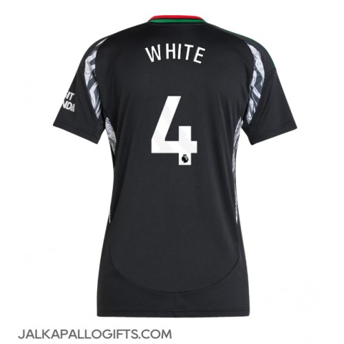 Arsenal Ben White #4 Vieraspaita Naiset 2024-25 Lyhythihainen